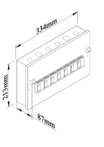 Kích thước của thiết bị cắt lọc sét GLOBAL PLP3160 HDC