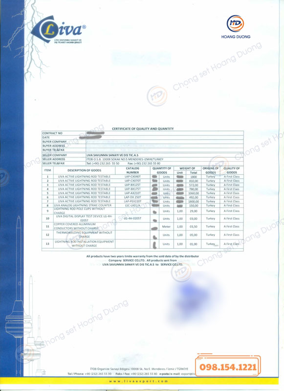 kim thu sét Liva LAP BX125