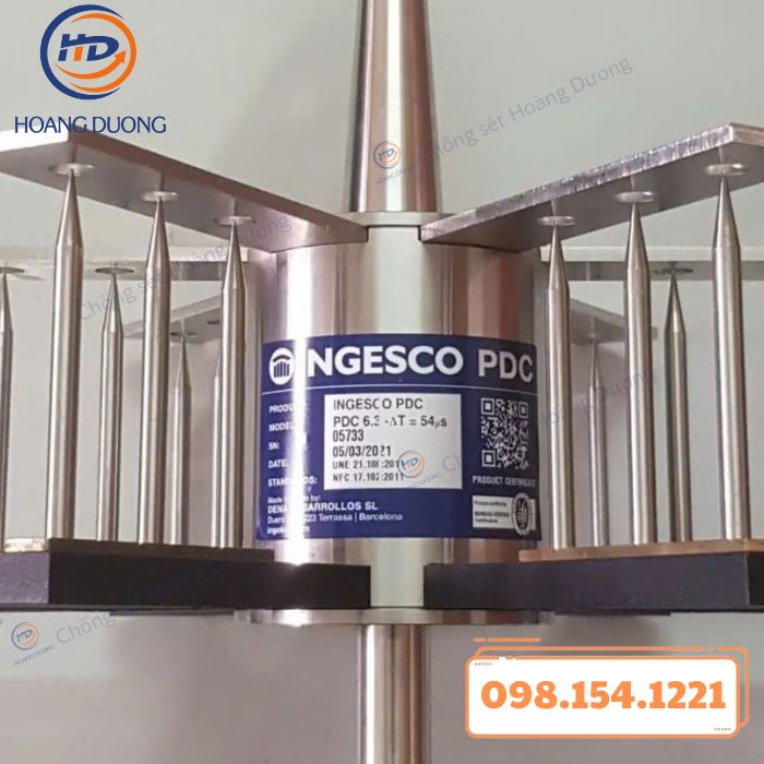 kim thu sét ingesco pdc 6.3 (5) kim thu sét ingesco pdc 6.3