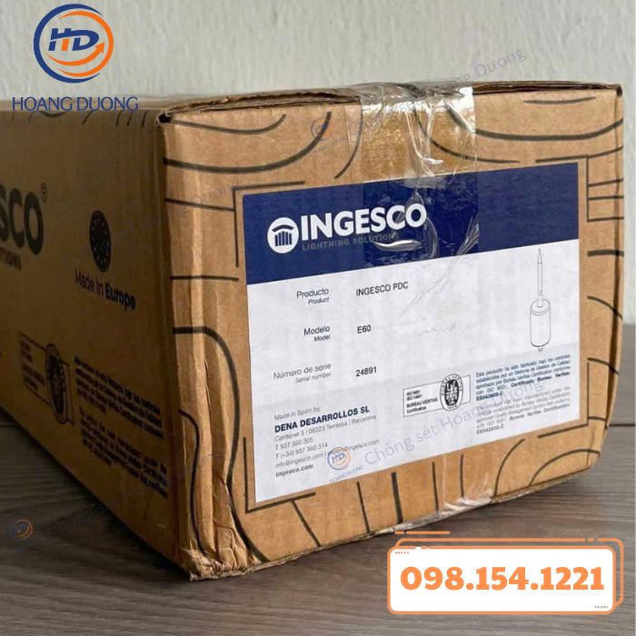 kim thu sét ingesco pdc e60 (4) Kim Thu Sét Ingesco PDC E-60