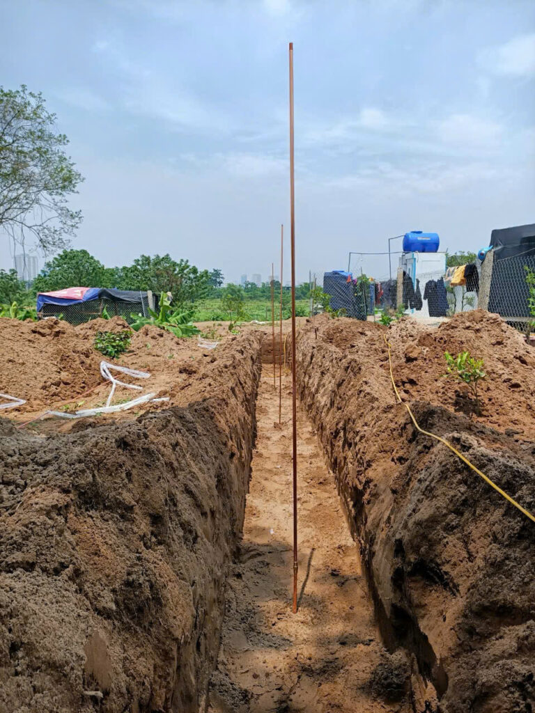 cọc tiếp địa bằng đồng nguyên chất